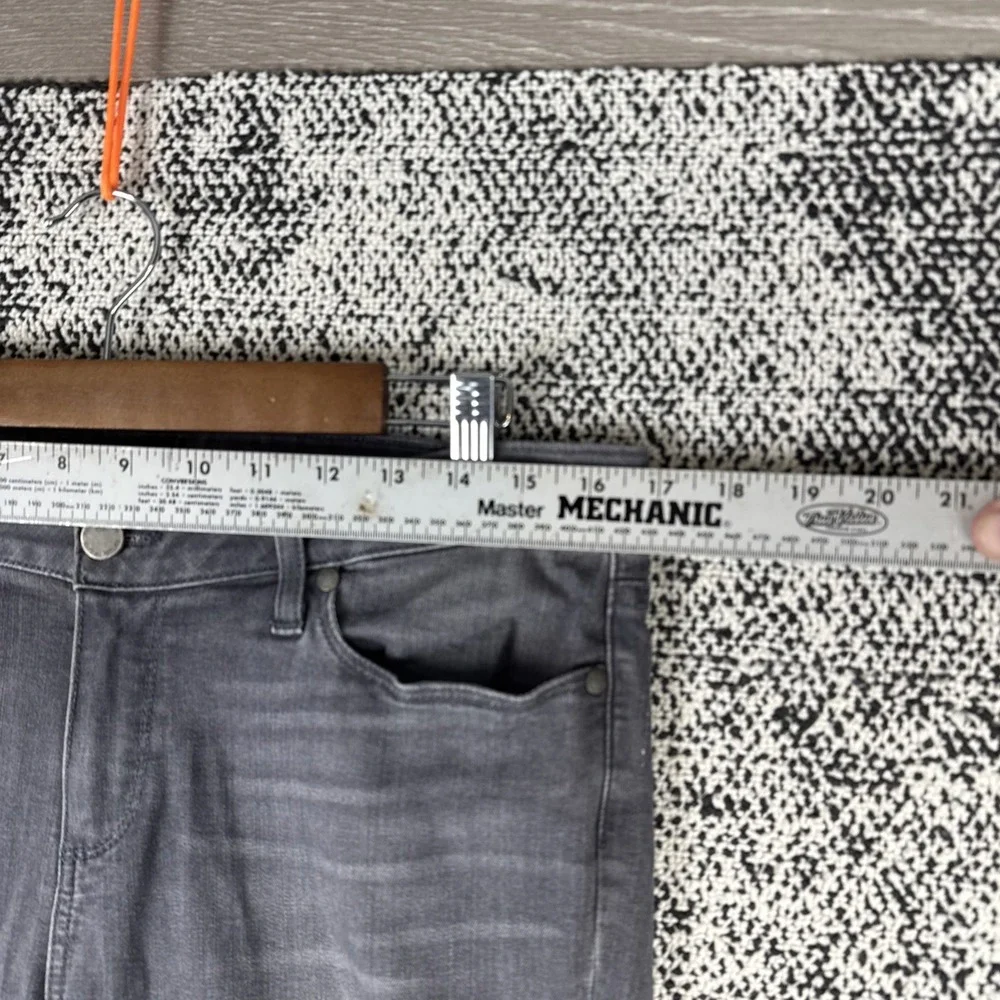 Paige Verdugo Ankle Jeans Womens 32 (FITS 33 X 29) Gray Tapered Leg Stretch‎